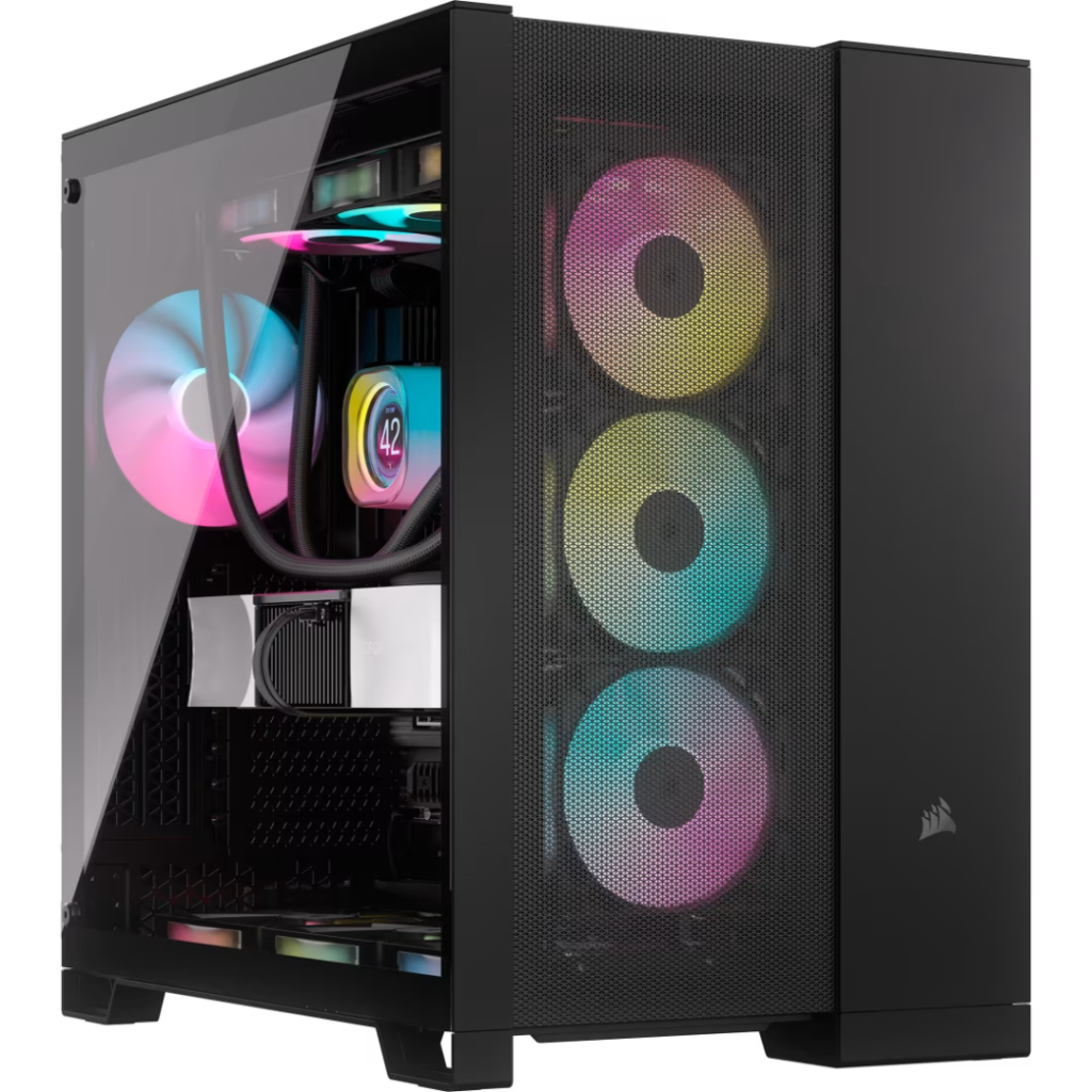 Corsair 6500D AIRFLOW Mid-Tower Dual Chamber PC Case – Black