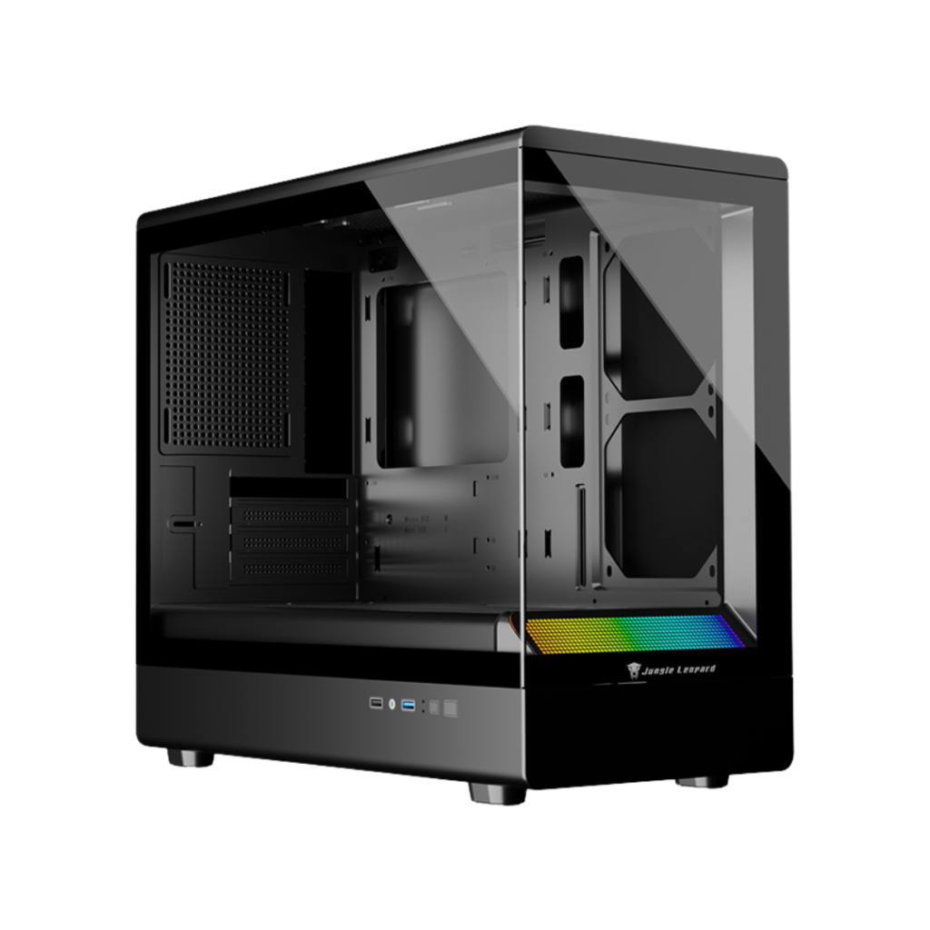 Jungle Leopard MS01 MATX Case (Black)