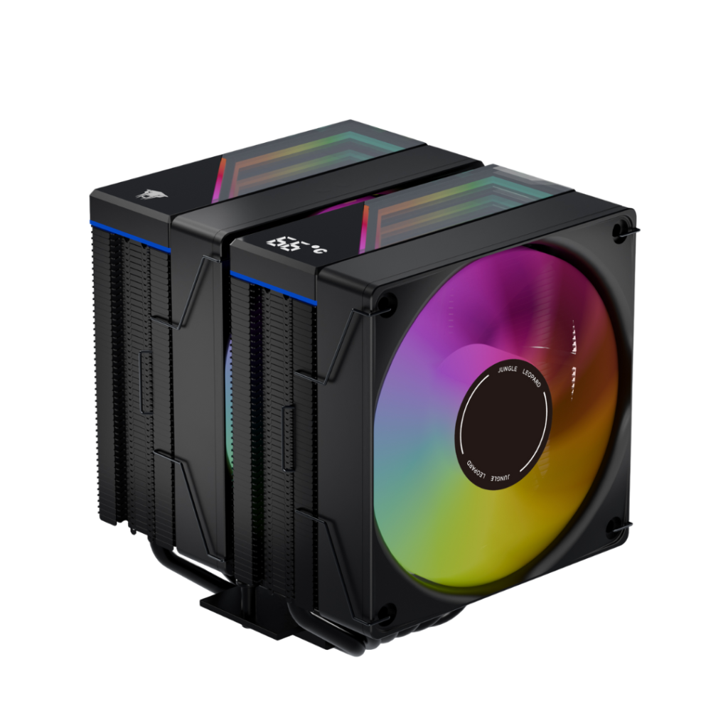 Jungle Leopard KF620-DGT CPU Air Cooler (Black)