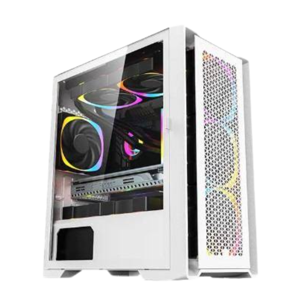 Keytech Visor Mesh MATX Case (White)