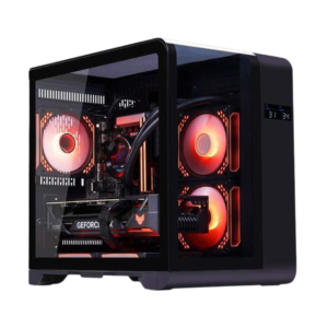 WJCoolman Robin Curve Mini Dual Chamber Digital MATX Case - Black