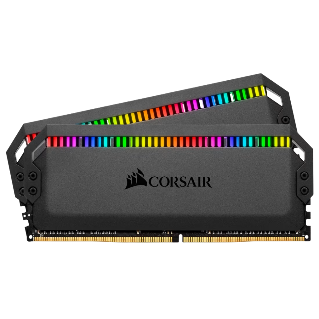 Corsair Dominator Platinum RGB 16GB (2x8GB) 3200MHz DDR4 Desktop Memory Kit – Black
