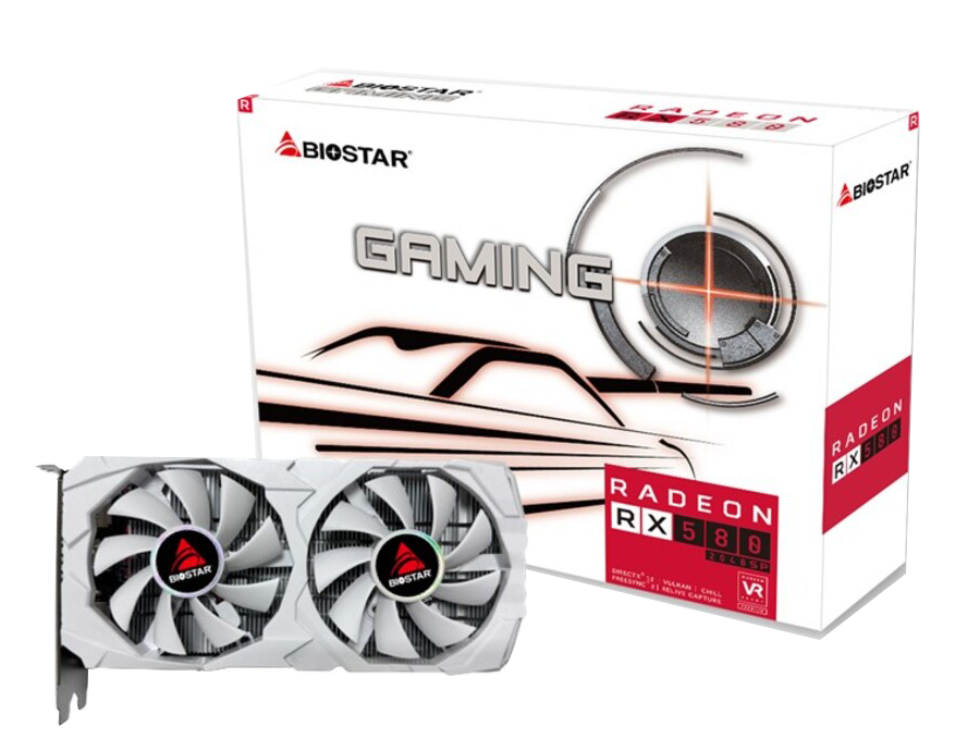 BIOSTAR RADEON RX 580 8GB – White