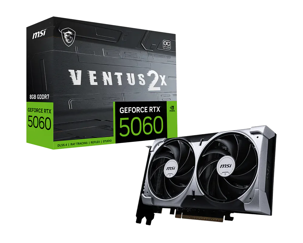 MSI GeForce RTX 5060 8G VENTUS 2X OC GDDR7
